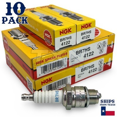 NGK 4122 Spark Plugs BR7HS - 10 Pack
