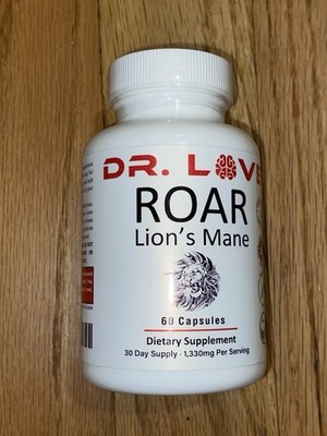  Dr. Love Roar Lion s Mane Male Capsules for Men Energy & Vitality Pills 60 ct