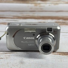 Canon PowerShot A430 4.0MP Digital Camera Silver For Parts Not Tested