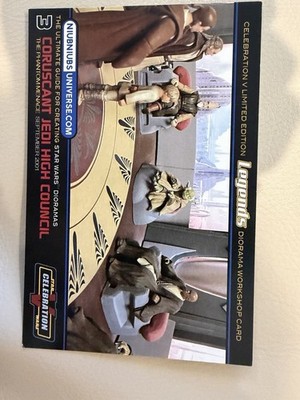 Star Wars Celebration V Niub Niub Jedi Council Diorama Workshop Card #3 LE