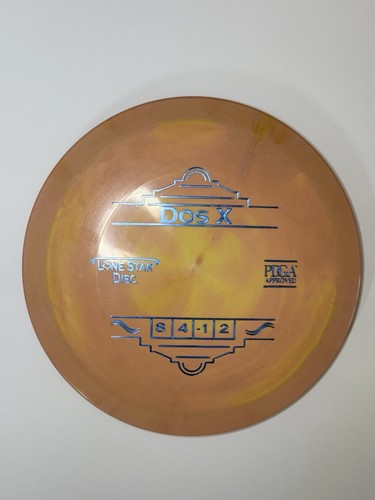 Lone Star Discs Dos X – Bravo Plastic (175g, Used & Inked) — Bravo, 175g. Exact item photographed by BlueJayDG.