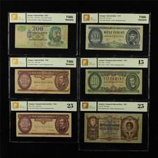 1932-2002 Hungary 50 Pengo / 10-200 Forint 6PCS