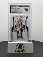 2018-19 Panini Threads Luka Doncic RC In-Person Autograph GCG/JSA Graded Auto 10