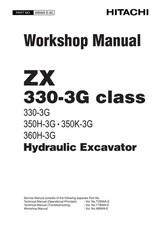 Hitachi ZX330-3G ZX350H-3G ZX350K-3G ZX360H-3G Excavator Workshop Service manual