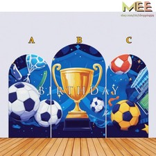 Custom Cup Football Arch Backdrop Cover Birthday Party background Decorations