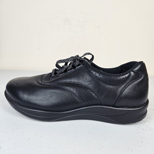 SAS Walk Easy bequeme schwarze Damen-Schnürschuhe aus Leder hergestellt in den USA 9,5 WW - Bild 4 von 18