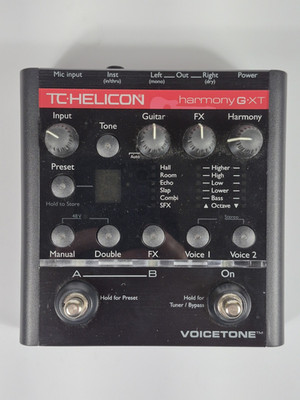 TC Helicon VoiceTone Harmony-G XT Vocal Effects Processor - Black