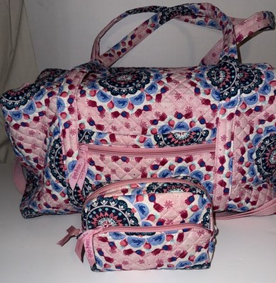 Very Rare Vera Bradley Luna Lovegood Duffle Bag With Makeup Case Used Once