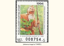 D2K Texas Muzzle-loader Stamp 1994-95 $10.00