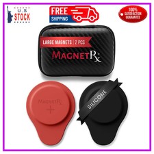 MagnetRX Biomagnetic Therapy Magnet Kit Large 2 Units with Silicone Covers