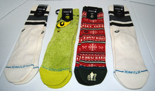 NWT Stance Socks 4 Pairs Casual Crew Height Mid Cushion Unisex Sz M W8-10/M6-8.5