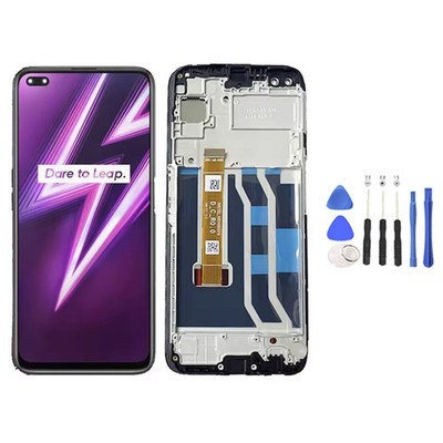 Für OPPO Realme 6 Pro RMX2061 LCD Display mit Rahmen Touchscreen Bildschirm