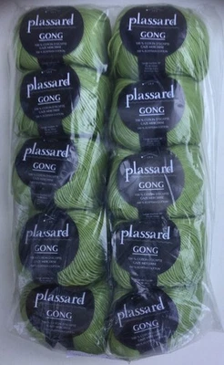 Lot de 10 Pelotes de Laine Plassard Gong - Photo 1/2