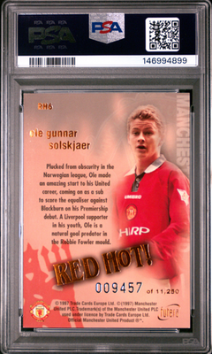 ソールシャール ソルスキア　Gunnar Solskjær Ole Gunnar Solskjaer - 1997 Futera Manchester United RED HOT
