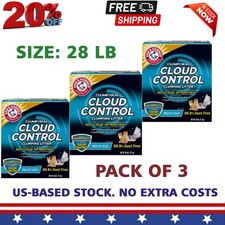  3 pack Arm  Hammer Clump Seal Cloud Control Clay Cat Litter Scented, Low Dus