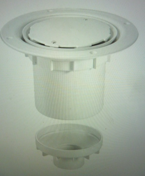 McAlpine TSG2WH 75mm Water Seal Trapped Gully 110mm or 2"" Vertical Spigot Outlet