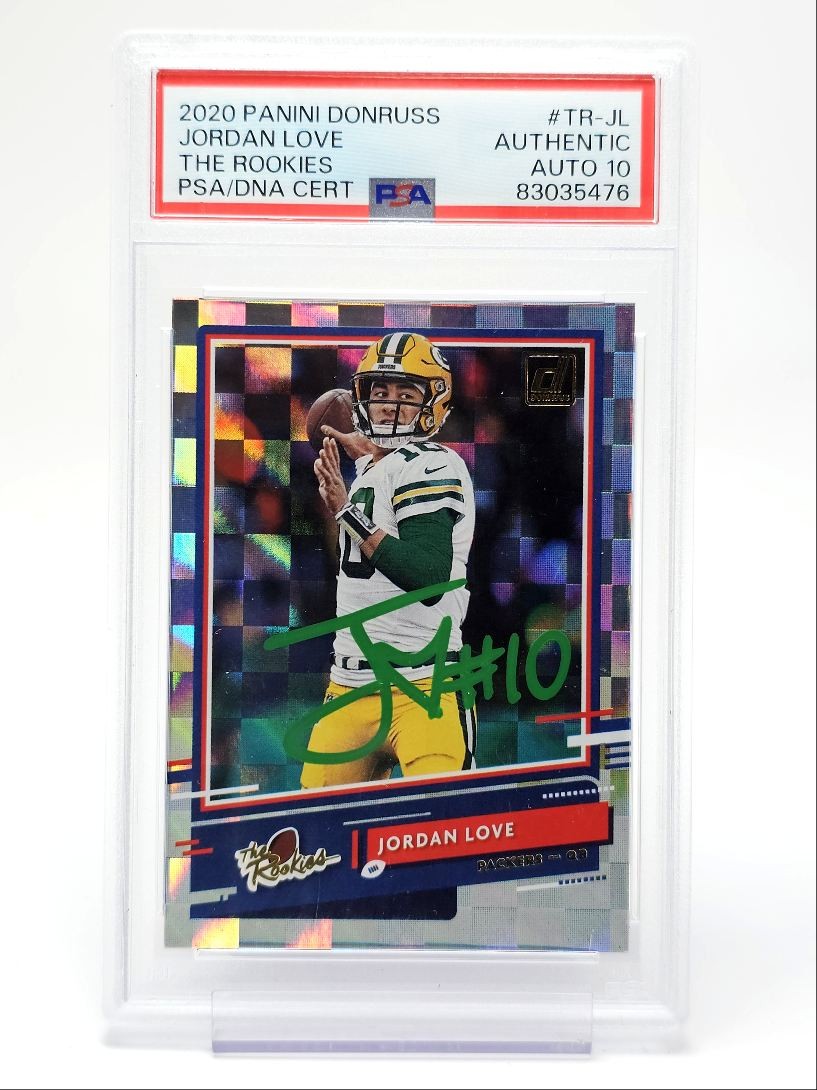 Jordan Love Panini Donruss the Rookies #TRJL Autograph