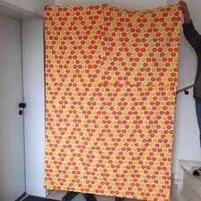 Vintage Graziela Bettwäsche Äpfel Orange Gelb Äpfelchen Apfel 70er 135cm x 190cm