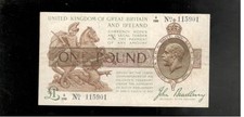 Great Britain, 1917, £1 Pound, P-351, CHOICE CRISP VF!
