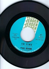 PAUL REVERE AND THE RAIDERS- "SO FINE"/"BLUES STAY AWAY"- JERDEN- PROMO- NM