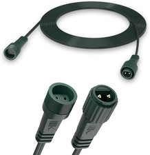 10m/33ft Christmas Lights Extension Cable, IP65 Waterproof 2 Pin Outdoor Extens