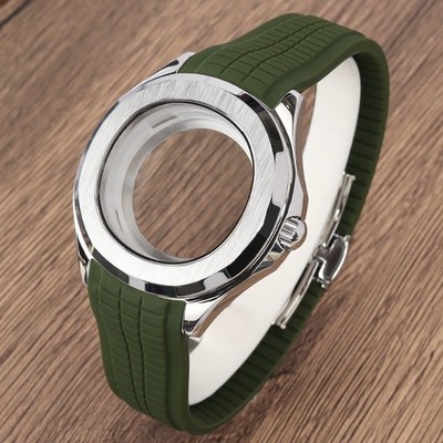 Sapphire 45mm Modify Rolex Mod NH35 Watch Case Strap Steel For Seiko NH34 36 38