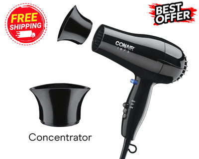 Hair Dryer Blower 1875W Heat Professional Concentrator Attachment, Lightweight