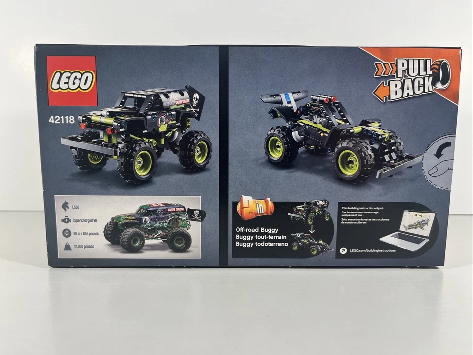 Lego Technic Monster Jam Grave Digger 42118 2-in-1 Truck Building Set *New* - Image 2 of 2