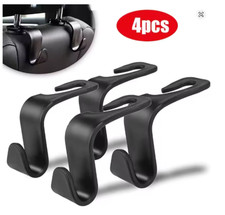 4PCS Car Headrest Hooks   Seat Back Organizer Hangers for Bags  Storage