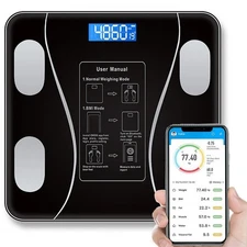 Battery Smart LCD Display Bluetooth Weight Body Fat Scale BMI Bathroom Scale