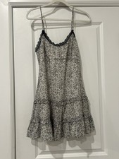 NEW Urban Outfitters Floral Lace Trim Spaghetti Strap Mini Slip Dress KimchiBlue