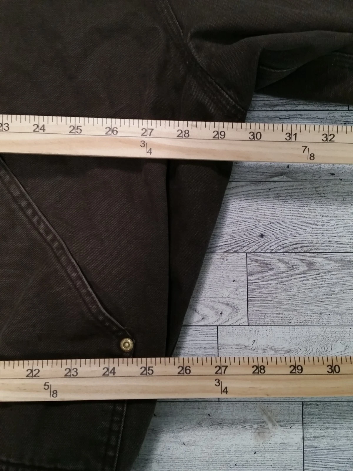 Vintage Men's Walls Workwear Jacket Canvas Hooded Bomber Fleece Lined Coat 2XL - product detail image 10