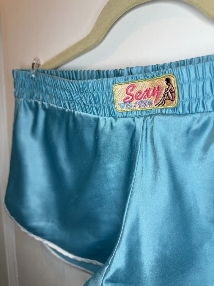 Vintage Victoria’s Secret Satin Shorts ‘Sexy VS 1984’ Women’s Size M - Image 2 of 4