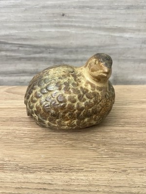 Vintage Quail Bird Figurine Figure Knick-Knack Ceramic/Porcelain Made in Japan
