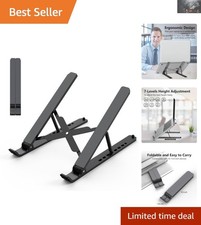 Foldable Laptop Stand with Ventilation   Lightweight Notebook Holder for Travel