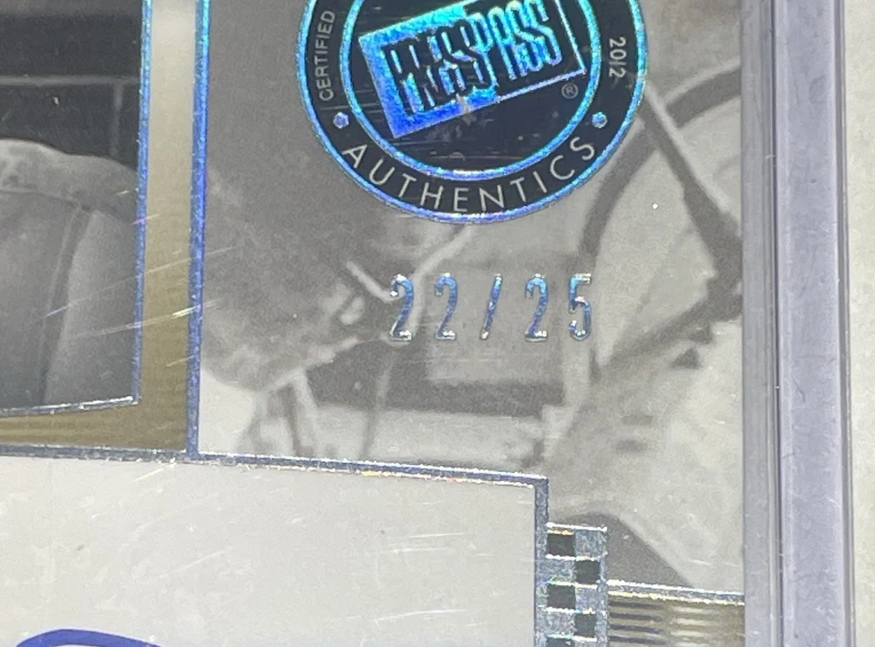 2012 Press Pass Legends NASCAR Leonard Wood Signatures Auto /25 #LG-LW - Image 2 of 4