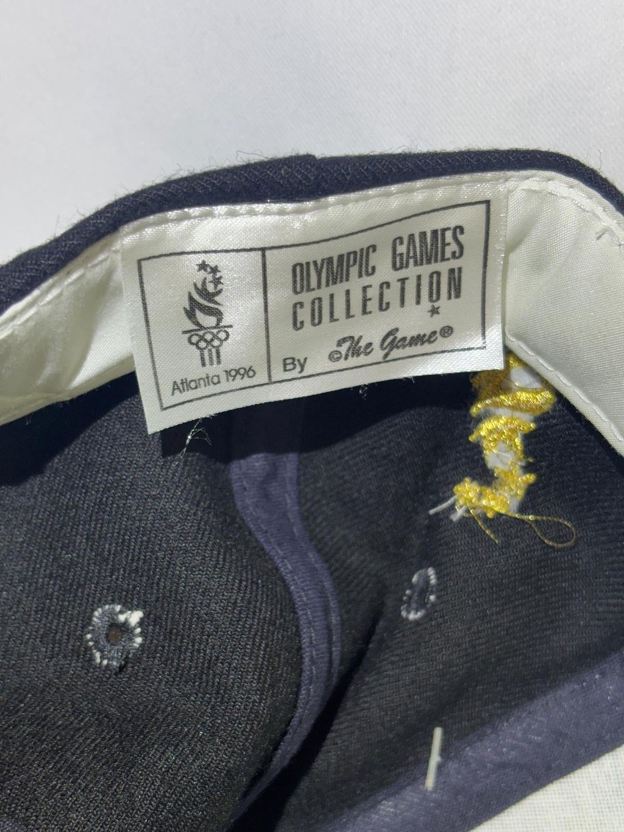 Vintage Olympic Games Hat Cap Snap Back Black Atlanta 1996 Summer