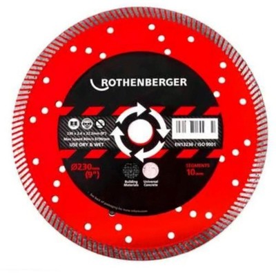 Rothenberger Turbo Diamanttrennscheibe 230 mm Trennscheibe für Beton Ziegel Mauerwerk