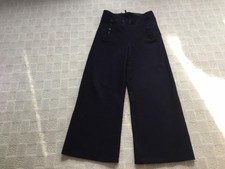 Vintage US NAVY SAILOR Uniform Wool Pants 13 Button Cracker Jack W 28 L 26