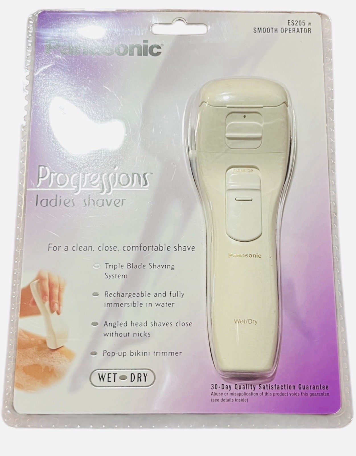Panasonic Progressions ES205 Ladies Shaver Wet Dry Triple Blade New Sealed VTG