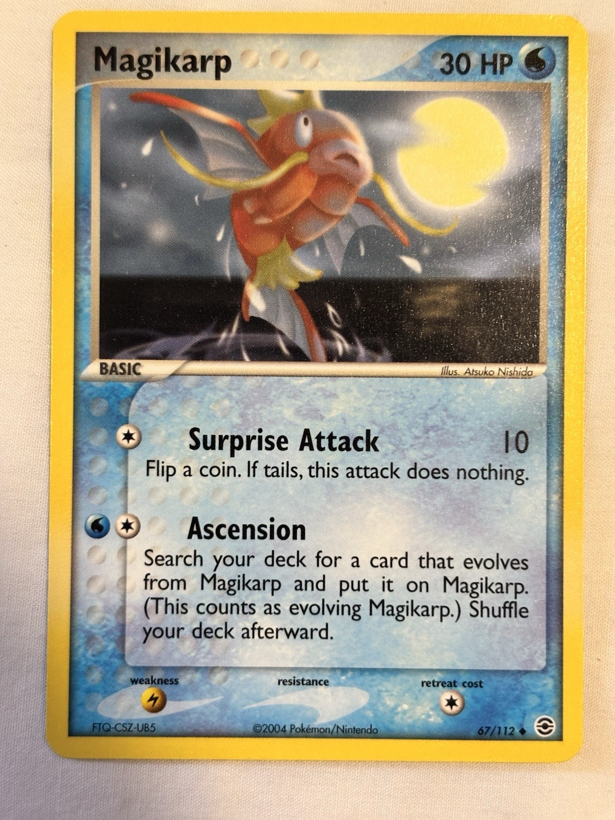 Magikarp - 67/112 (FireRed & LeafGreen) - Near Mint NM - Common Pokemon Card