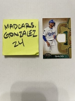 2026 Topps Tier One Mookie Betts Jersey #/199 Dodgers #TIR-MB