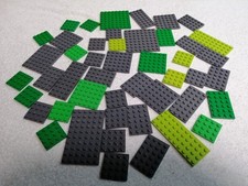 LEGO Konvolut Platten / Bauplatten dunkelgrau...