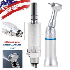 Low Speed Handpiece Push Contra Angle for FG 1.6mm Burs w/ 4H Air Motor Dental