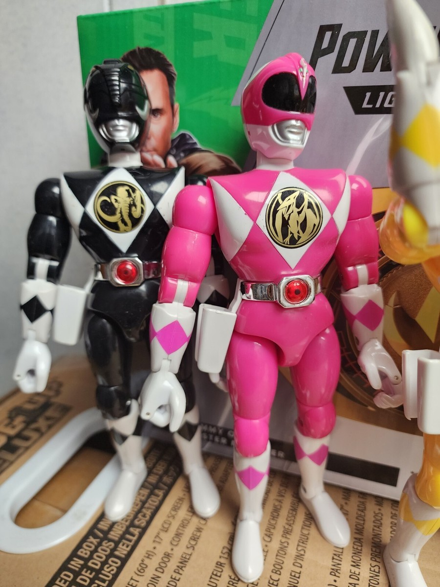 Lot of 5 Vintage Mighty Morphin Power Rangers 8” Inch Action