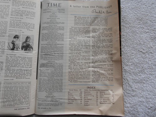 TIME Magazine-SEPTEMBER 4,1964-JOHNSON & HUMPHREY - Picture 2 of 2