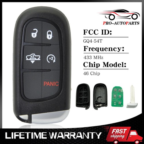 For 2013 2014 2015 2016 2017 2018-19 Ram 1500 2500 3500 Remote Key Fob GQ4-54T - Picture 1 of 8