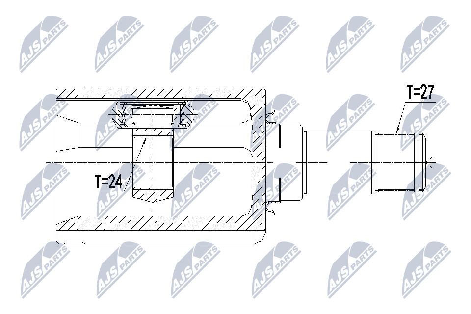 NPW-ME-089 NTY Joint Kit, drive shaft for MERCEDES-BENZ