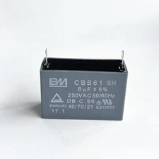 CBB61 10mfd 10uF 250V VAC  Epoxy Resin Sealed Ceiling Fan Capacitor 2 PINS