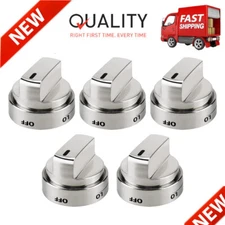 AEZ73453509 For LG Stove Knobs Replacement Stainless Steel Plastic Control Knob